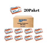 Dolphin Lateks Pudrasız Muayene Eldiven Medium 20 x 100'lü - Beyaz