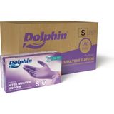 Dolphin Lila Nitril Muayene Eldiveni S Beden 100 Adet x 20 Paket - Mdr - Koli