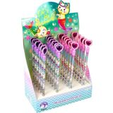 Dolphin Meowmaid Başlıklı Kurşun Kalem Kalp Mm-7148 (24 Lü Paket)
