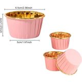 Dolphin Muffin Kagit Karton Altin Kirmizi Cupcake Kek Kalibi Kapsulu Kabi - 25 Adetlik 5 Paket
