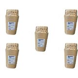 Dolphin Muffin Kare Kağıt Kraft Desenli Sarı Kek Kalıbı - 50 Adetlik 5 Paket