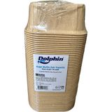 Dolphin Muffin Kare Kağıt Kraft Sarı Kek Kalıbı - 50 Adetlik 1 Paket