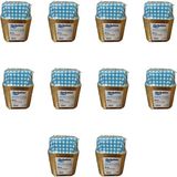 Dolphin Muffin Kare Kağıt Mavi Puantiyeli Altın Cupcake Kek Kalıbı - 25 Adetlik 10 Paket