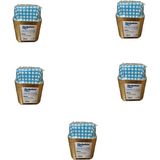 Dolphin Muffin Kare Kağıt Mavi Puantiyeli Altın Cupcake Kek Kalıbı - 25 Adetlik 5 Paket