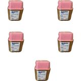 Dolphin Muffin Kare Kağıt Pembe Altın Cupcake Kek Kalıbı - 25 Adetlik 5 Paket