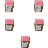 Dolphin Muffin Kare Kağıt Pembe Altın Cupcake Kek Kalıbı Kapsülü Kabı - 25 Adetlik 5 Paket
