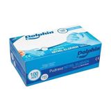 Dolphin Nitril Muayene Eldiveni Pudrasız 100 Adet Mavi Large Boyut Yüksek Performans
