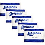 Dolphin Pe Iş Temizlik Tek Kullanımlık Şeffaf Poşet Market Eldiven / Büyük Boy / 100 Adetlik 5 Paket - Beyaz - Standart