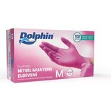 Dolphin Pembe Nitril Muayene Eldiveni M Beden 100 Adet - Mdr Dayanıklı ve Esnek Koruma