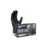 Dolphin PowerGrip Ekstra Kalın Siyah Nitril Eldiven Elmas Dokulu L 50 Adet