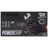 Dolphin Powergrip Pudrasız Siyah Nitril Eldiven Ekstra Kalın xLarge 50 Adet