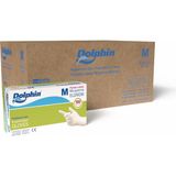 Dolphin Pudralı Lateks Muayene Eldiveni M Beden 100 Adet x 20 Paket - MDR - Koli