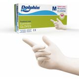 Dolphin Pudralı Lateks Muayene Eldiveni M Beden 100 Adet
