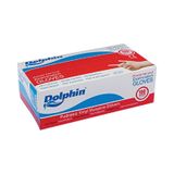 Dolphin Pudrasız Beyaz Vinil Muayene Eldiveni 100'lü