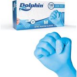 Dolphin Pudrasız Mavi Nitril Muayene Eldiveni M Beden | 1 Kutu - MDR