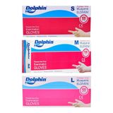 Dolphin Pudrasız Vinil Eldiven Büyük - Orta - Küçük (S-M-L) 3 Kutu