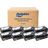 Dolphin Siyah Nitril Eldiven Pudrasız Kalın XL10PK x 100ADET