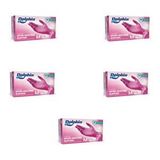 Dolphin Tek Kullanımlık Pembe Nitril Eldiven - Muayne Eldiveni Medium Orta Boy - 100'lü 5 Paket