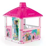 Dolu Barbie Ev İç Ve Dış Mekan Uyumlu, Kolay Kurulumlu Pembe Çocuk Oyun Evi