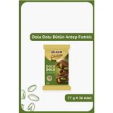 DOLU DOLU %32 Bütün Antep Fıstıklı Sütlü Çikolata - 77 gram - 36 Adet