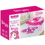 Dolu Oyuncak 2572 Unicorn 100 Parça Bloklu Aktivite Masası