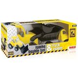 Dolu Oyuncak 6144 Jumbo Ikili Kamyon- Dozer Set - Renkli