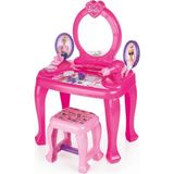 Dolu Oyuncak Barbie Ayaklı Makyaj Masası ve Sandalye Seti 1609 - Yok
