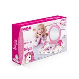 Dolu Oyuncak Unicorn Masaüstü Aynalı Güzellik Seti - 2563