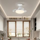 Dolunay Fanlı LED Ampul - 72W 7850 Lümen - 3 Renk Yanma Modlu (Beyaz, Gün Işığı, Natural) - Uzaktan Kumandalı, Cata Dimlenebilir Hayalet Pervaneli Tavan Vantilatörü ve Aydınlatma