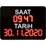 Dolunay Led Dijital Led Saat Derece Özel Ölçü