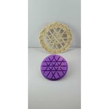 DOLUNAY MUM Rattan Sepet Taban Kalıbı Bambu Sepet Şekil Kalıbı ( 10cm )
