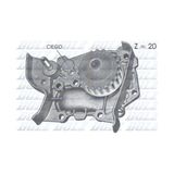 Dolz R214 Devirdaim Su Pompası Logan Sandero Clio Iı Megane I Kangoo Scenic Renault 19 1.4 8V 1.6 8V K7M K7J 7700866518