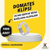 Domates Klipsi Şeffaf 1000 Adet Fide Bağlama Klipsi Ip Sarmaşık Klipsi Viyol Bitki Klipsi Gövde Klips