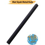 Dombay Lüx Çekme Kol Mat Siyah 768 mm 76,8 cm Metal Çekmece Sürgülü Aynalı Dolap Kulpu - 1