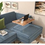 Dome Laptop Sehpası-Kahvaltı Sehpası Çam - Y: 24 cm D: 45 cm G: 65 cm - Gri