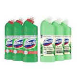 Domestos 3x750 ml Dağ Esintisi + 3x750 ml Bio Active Mutfak Çamaşır Suyu