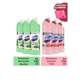 Domestos Beyaz Sabun Ferahlığı 750ml X3 Bio Active Mutfak 750ml X3 Mikrofiber Bez Hediye