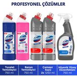 Domestos Çamaşır Suyu 1250M Lx2 Yüzey Dezenfektanı 750L X1 Tuvalet Temizleyici X1 Banyo Temizleyici X1 - 750 ml