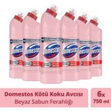 Domestos Çamaşır Suyu Beyaz Sabun Ferahlığı 750 ml x 6 Adet - 4,5 lt