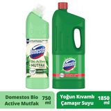 Domestos Çamaşır Suyu Bio Active Mutfak Maksimum Hijyen 750 ml + Domestos Çam Ferahlığı 1850ML