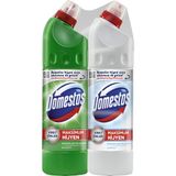 Domestos Çamaşır Suyu Dağ Esintisi 750 ml x1 + Kar Beyazı 750 ml x1