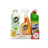 Domestos Cif Sprey Power Shine Mutfak 75 ml Cif Jel Tüm Yüzeyler 750 ml