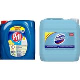 Domestos Okyanus Ferahlığı 3.2 Litre + Pril Sıvı Bulaşık Deterjanı 4 kg 2'li Set - 3,2 lt