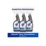 Domestos Professional Hijyenik Yüzey Dezenfektanı 750 ml x3