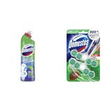 Domestos Tuvalet Temizleyici Renk Değiştiren Tuvalet Uzmanı Kireç Çözücü 750 ml 1 Adet(1) Domestos WC Blok 5'li Güç Çam Ferahlığı 600 Sifona Kadar Güçlü Temizlik 110 gr İkili Paket(3)