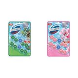 Domestos WC Blok 5'li Güç Çam Ferahlığı 600 Sifona Kadar Güçlü Temizlik 110 gr İkili Paket ve Domestos WC Blok 5'li Güç Tuvalet Bloğu Manolya Ferahlığı Maksimum Hijyen 100 G