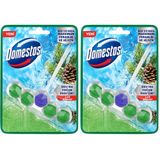 Domestos WC Blok 5'li Güç Tuvalet Bloğu Çam Ferahlığı Maksimum Hijyen 50 G 2li paket