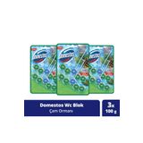 Domestos Wc Blok 5'Li Güç Tuvalet Bloğu Çam Ferahlığı Maksimum Hijyen Sağlar 100 Gx3