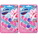 Domestos WC Blok 5'li Güç Tuvalet Bloğu Manolya Ferahlığı Maksimum Hijyen 100 G (2 paketi)
