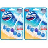 Domestos WC Blok 5'li Güç Tuvalet Bloğu Okyanus Ferahlığı Maksimum Hijyen 50 G 2li paket